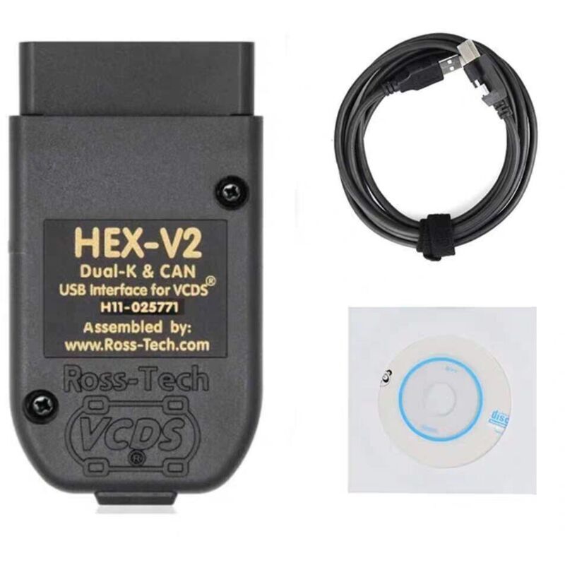 HEX V2 VCDS VAG COM 25.3 5053 Diagnostic Cable for VW/AUDI/Skoda/Seat Auto Reader USB Scanner Cable (English), ABS material - Image 1