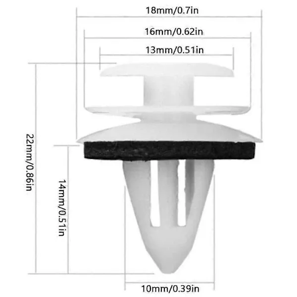 50 Pieces Peugeot Clips Trim Panel Clips Car Door Clips Fastener Universal Holder Vehicle Clips Fasteners, dashboard mounting - Image 2