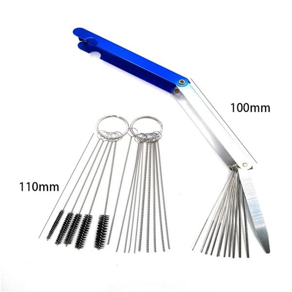 Carburetor Cleaning Kit Cleaning Needles Brushes Cleaning Tools, Stainless Steel + Steel material, car washing and detailing - Image 2