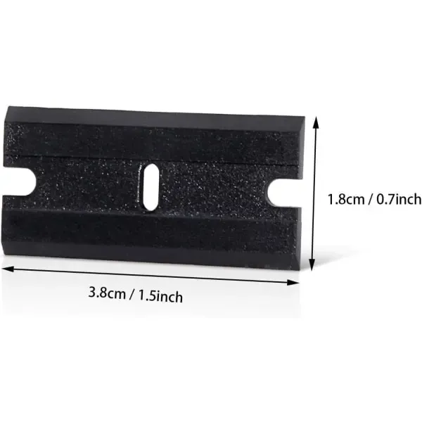 Car Sticker Remover 100 pcs Plastic Razor Blades Edges for 1.5 inch, car washing and detailing, polishing or foam cleaning - Image 5