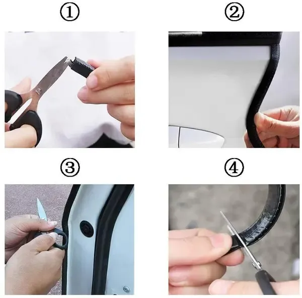 10m edge strip edge profile black edge tape clamping profile rubber, PVC + Rubber material, automotive replacement use, Black Color - Image 5