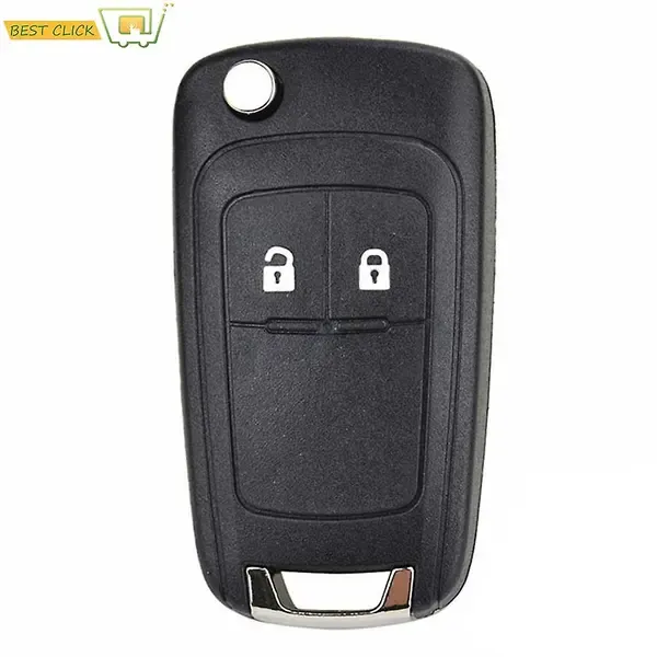 Button Car Key Replacement Flip Key Shell for Opel Adam Astra J Insignia Mokka Zafira C Corsa Cascada Meriva Karl, 2008-2017 Fitment - Image 1