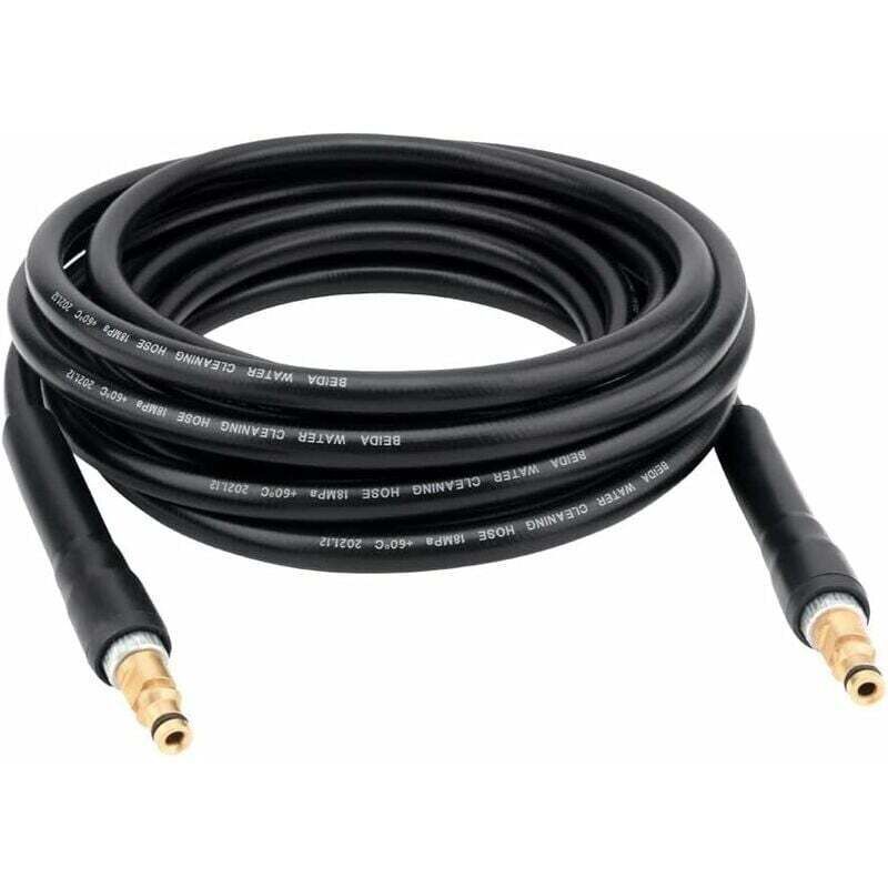 Replacement Hose for Karcher K2 K3 K4 K5 K6 K7 Pressure Washer High Pressure Cleaning Hose Quick Connector and Quick Release (6m), Black Color - Image 1