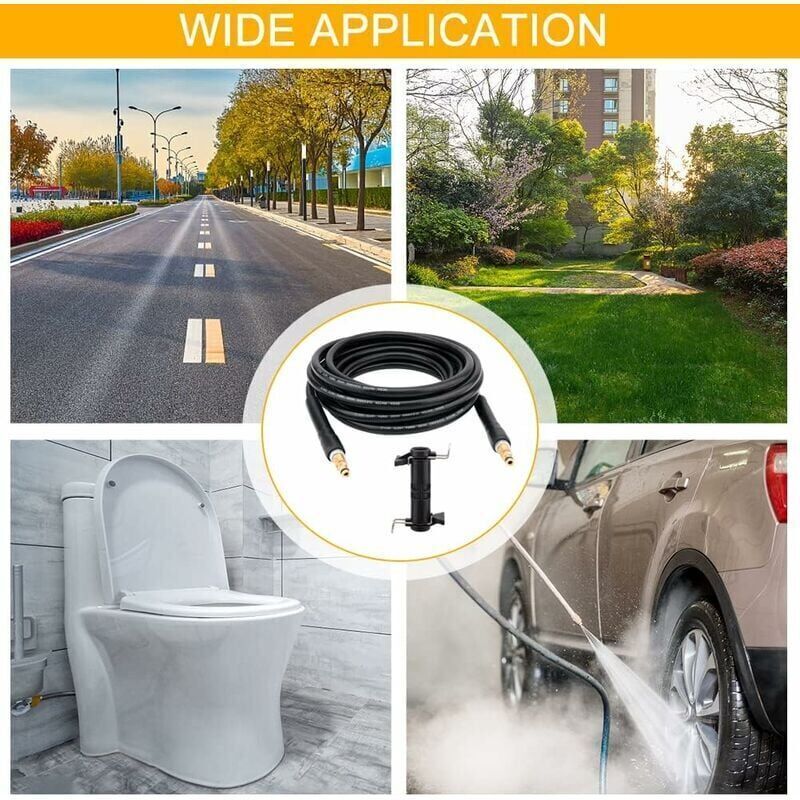Replacement Hose for Karcher K2 K3 K4 K5 K6 K7 Pressure Washer High Pressure Cleaning Hose Quick Connector and Quick Release (6m), Black Color - Image 3