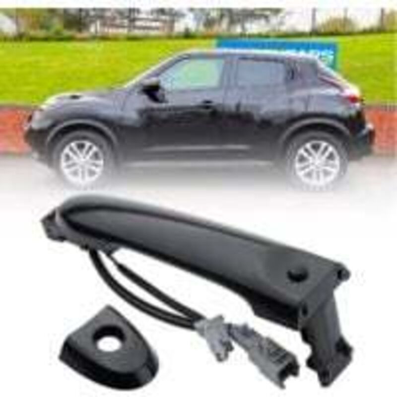 Front Right Driver Side Exterior Door Handle Fits Nissan Juke F15 2010-2022 80644-1FA5A 80644-3WC2A 80640-3WC2A Black, Black Color - Image 1