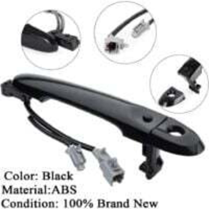 Front Right Driver Side Exterior Door Handle Fits Nissan Juke F15 2010-2022 80644-1FA5A 80644-3WC2A 80640-3WC2A Black, Black Color - Image 2