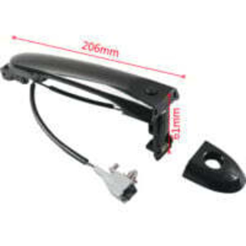 Front Right Driver Side Exterior Door Handle Fits Nissan Juke F15 2010-2022 80644-1FA5A 80644-3WC2A 80640-3WC2A Black, Black Color - Image 5