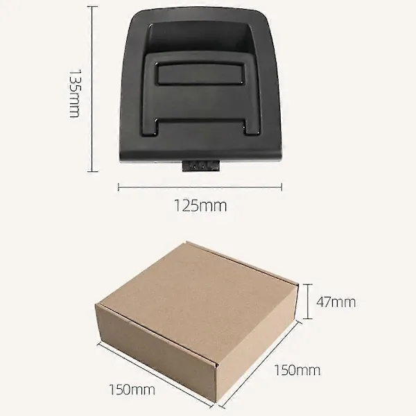 Inner Rear Trunk Floor Mat Handle Kit for BMW X5 E70 X6 E71 51479120283, ABS Replacement Pull Handle, Black Color - Image 5