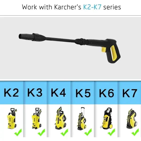 High Pressure Spray Gun with Trigger for Karcher K2 K3 K4 K5 K6 K7 Pressure Washer, Brass Nozzle, 2100 PSI Rating - Image 4