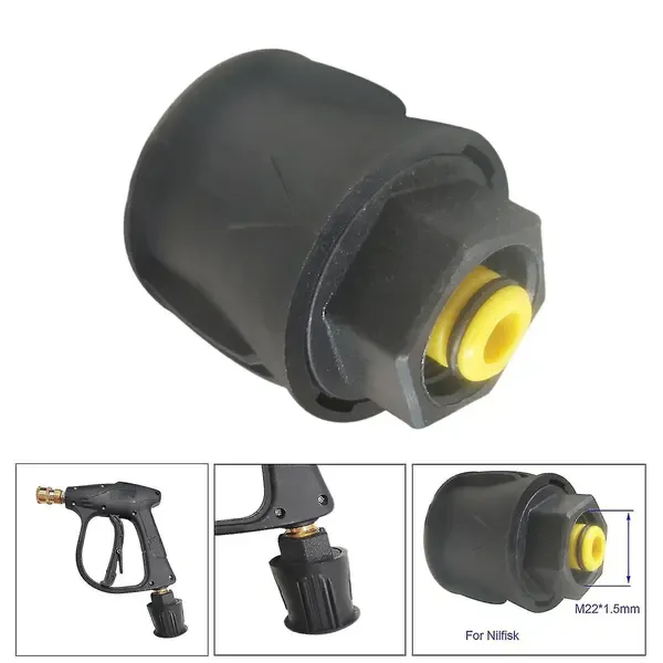 High Pressure Washer Adapter Set, M22 Quick Connect Coupling Kit for Nilfisk Accessories, Plastic Material, 5 x 3 cm Size - Image 2