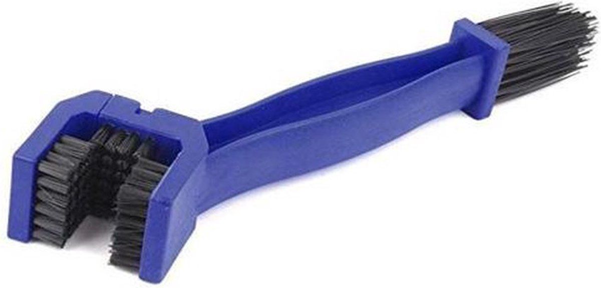 Dragon-Tools Chain Cleaning Brush for Motorcycle and Bicycle Chains, Plastic Detail Brush for Maintenance, Blue Color - Image 1