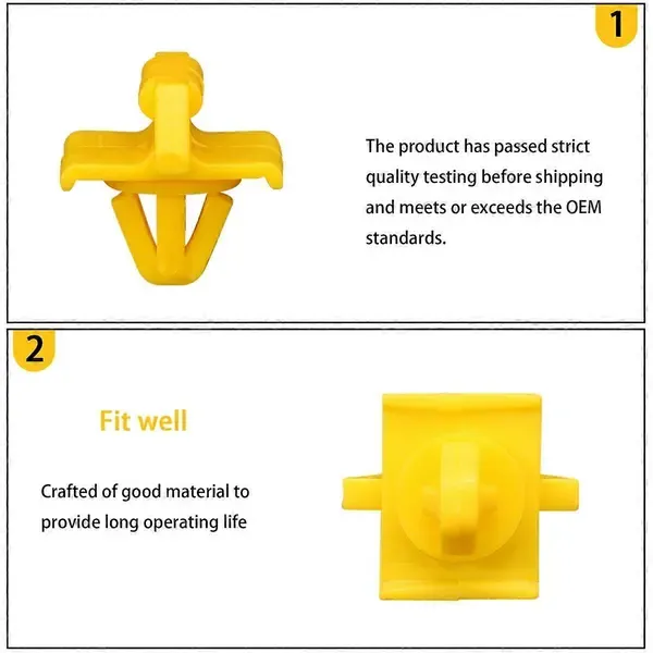 Side Panel Clip Kit Side Door Panel Retaining Clip for 190 W201 190E, Plastic material, direct exterior replacement - Image 4