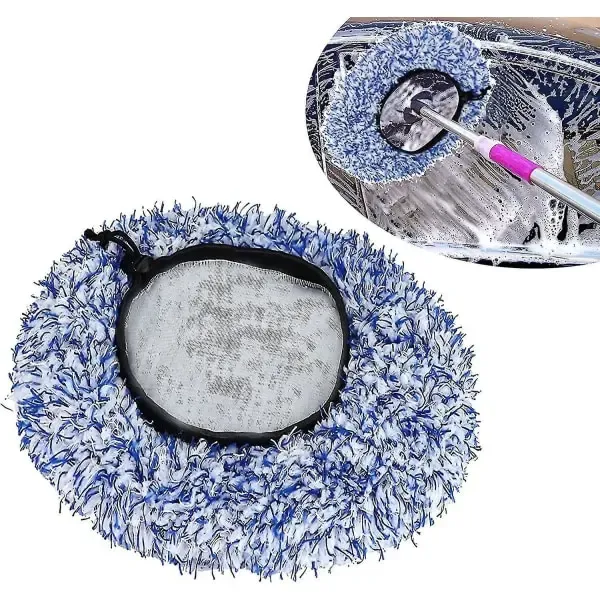 Brush Cover Microfiber Car Brush Cover Compatible Sb Washing Brush Soft Brush Cover Compatibility with Car Wash Cleaning Car Care(Blue), Blue Color - Image 1