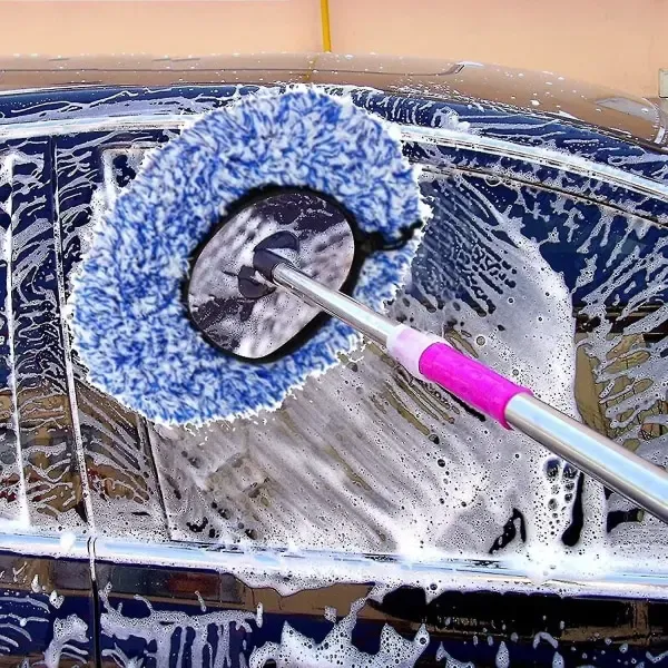 Brush Cover Microfiber Car Brush Cover Compatible Sb Washing Brush Soft Brush Cover Compatibility with Car Wash Cleaning Car Care(Blue), Blue Color - Image 4