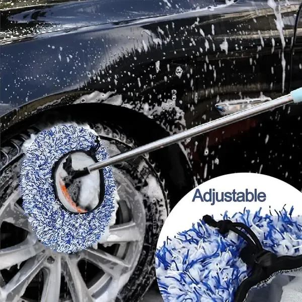 Brush Cover Microfiber Car Brush Cover Compatible Sb Washing Brush Soft Brush Cover Compatibility with Car Wash Cleaning Car Care(Blue), Blue Color - Image 5