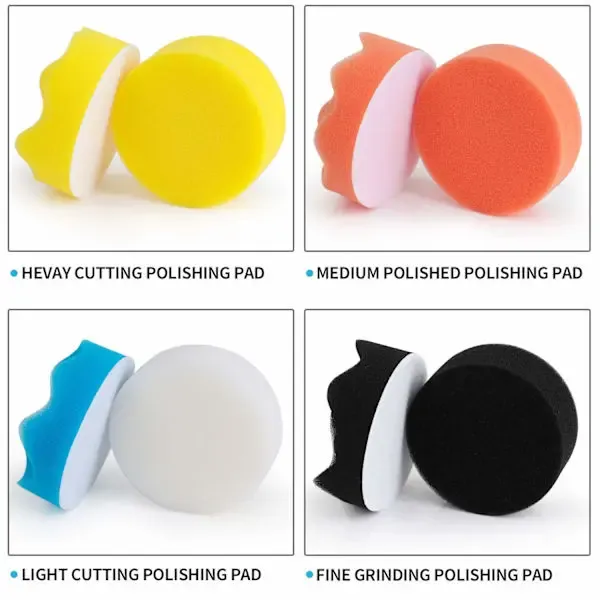 11-piece 80 mm polishing pad polishing sponge drill polishing set with M1, car washing and detailing, polishing or foam cleaning - Image 2