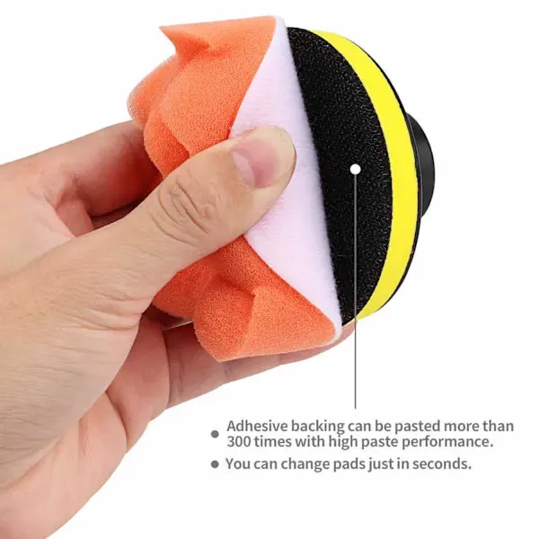 11-piece 80 mm polishing pad polishing sponge drill polishing set with M1, car washing and detailing, polishing or foam cleaning - Image 5