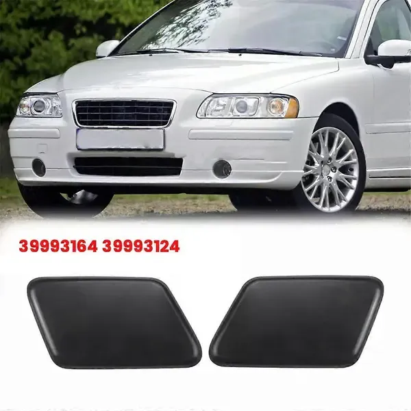 Compatible with Volvo S60 2005-2009 Headlight Washer Nozzle Cover 39993164 Right, Plastic material, direct exterior replacement, Black Color - Image 4