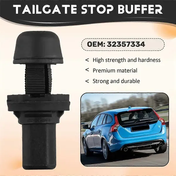 For Volvo C30 V40 V60 XC60 XC90 V90 Tailgate Adjustable Stop Buffer 32357334 31395927 323573 Black, ABS material, Black Color - Image 4