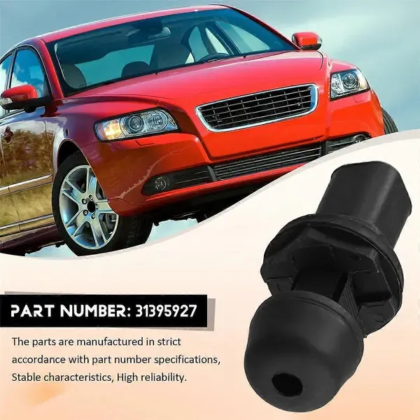 For Volvo C30 V40 V60 XC60 XC90 V90 Tailgate Adjustable Stop Buffer 32357334 31395927 323573 Black, ABS material, Black Color - Image 5
