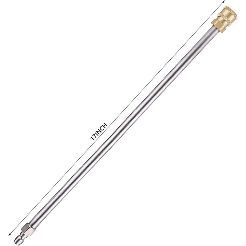 Pack Pressure Washer Extension Wand, Gutter Cleaning Tools, Replacement Telescopic Lance, Window Cleaning Nozzles - Image 2