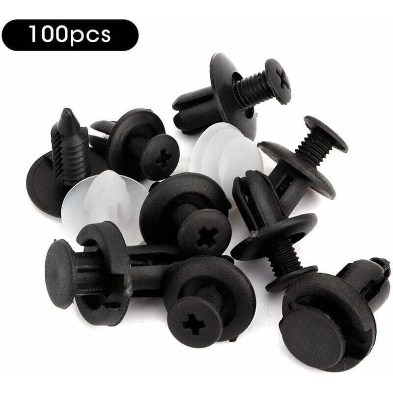 100 pcs Universal Door Trim Clip, Plastic Car Push Rivet Kit Door Card Panel Trim Clips Bumper Fastener Retainer - Image 5