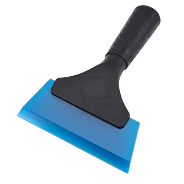 Small squeegee, window squeegee, 5 inch, blue, Silicone + Rubber material, automotive replacement use, vehicle maintenance accessory, Blue Color - Image 1