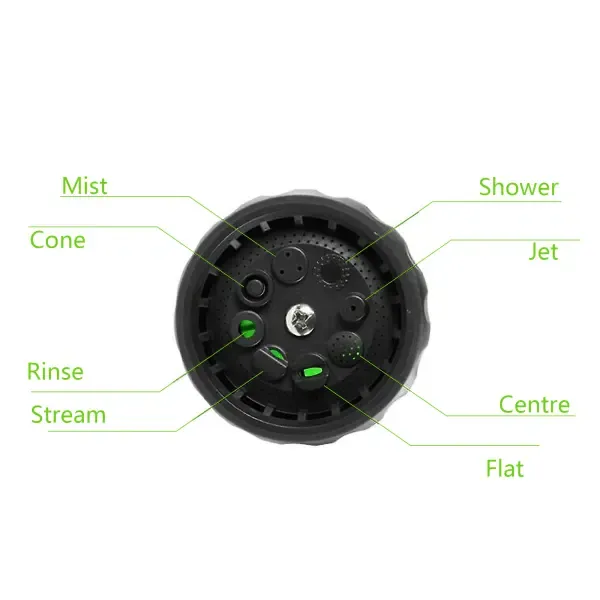 Water Hose Nozzle Car Wash Garden High Pressure Sprinkler Fo green one size, Engineering Plastic material, car washing and detailing, Green Color - Image 4