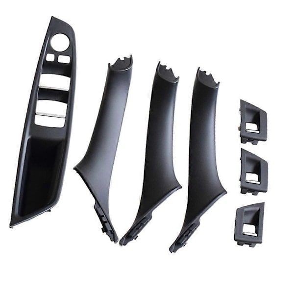 For 5 Series F10 F11 520D 525D 530D 535I LHD Door Handle (Black), ABS material, direct exterior replacement, vehicle trim repair, Black Color - Image 1