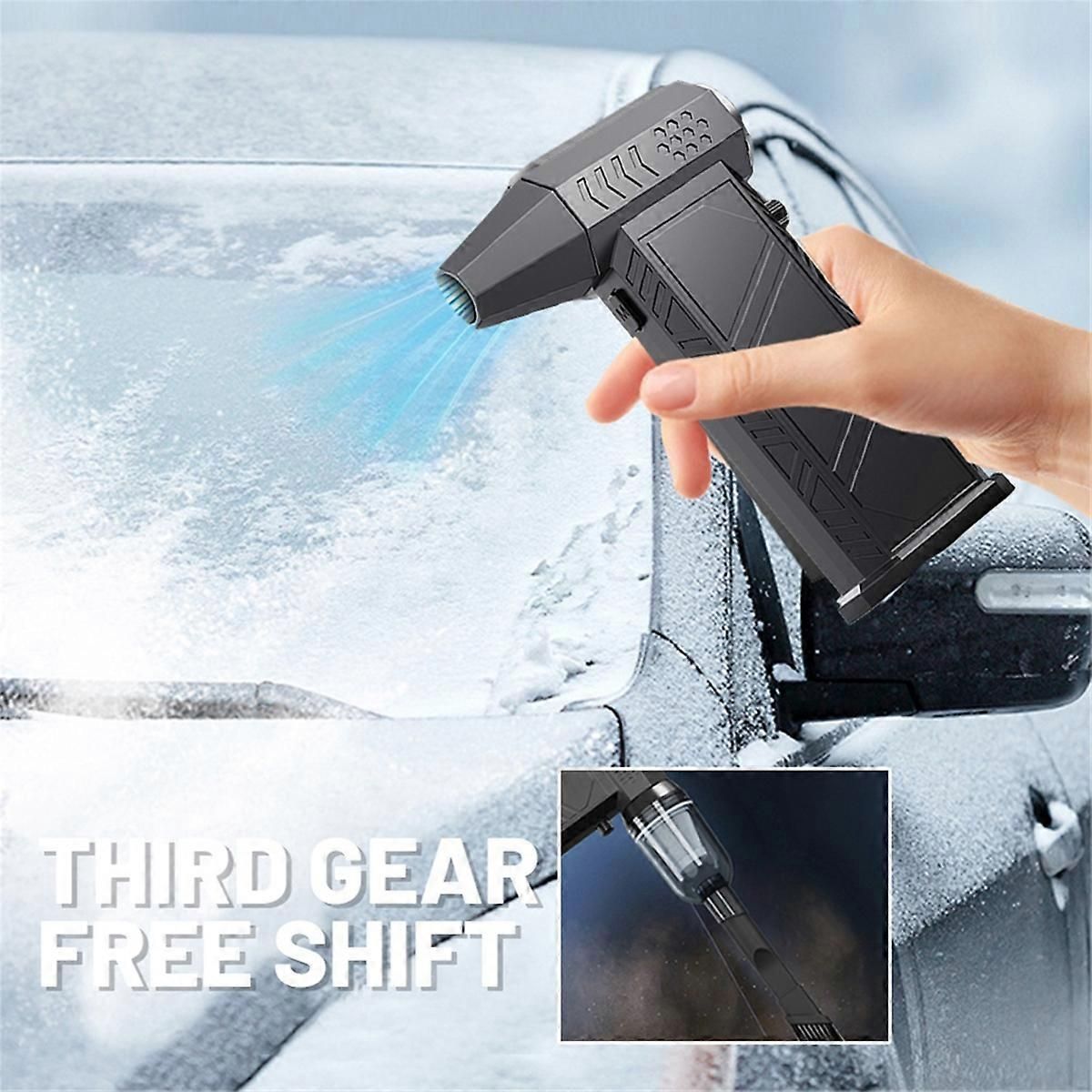 Turbo Jet Fan 300000RPM Powerful Air Blower, Brushless Motor Portable Dust Cleaner for Car Interior, 8000mAh Battery - Image 5