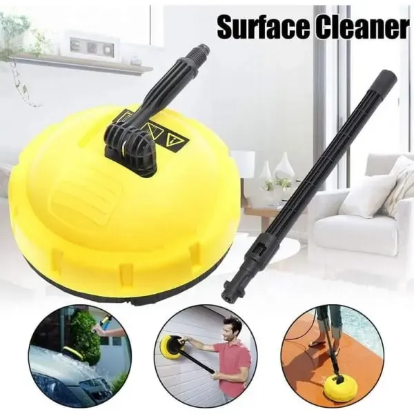 Professional rotating brush with long handle for Karcher K high pressure washer, car washing and detailing, polishing or foam cleaning - Image 2