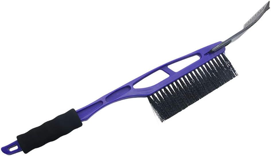 Snow Brush & Ice Scraper Car Brush - 2 in 1 Snow Brush Shovel Removal Automatic Snow Removal Car Windshield Clean Tools, Aluminum + Plastic material - Image 1