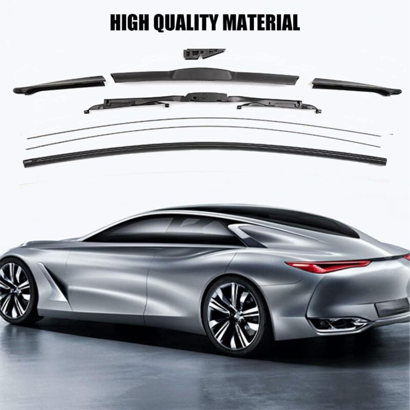 Cuttable Windshield Wiper Blades, Replacement Rubber, Prevents Glass Damage, 8 Pieces, 700 mm (Wipers Not Included) - Image 5