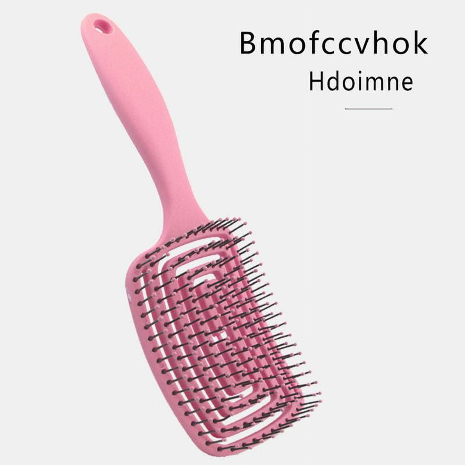 Curved Vented Hair Brushes for Women, Anti Frizz Hair Detangling Brush for Long Thick Curly Hair, Fast Drying Hair Detangler Wet Hair Brush Green - Image 6