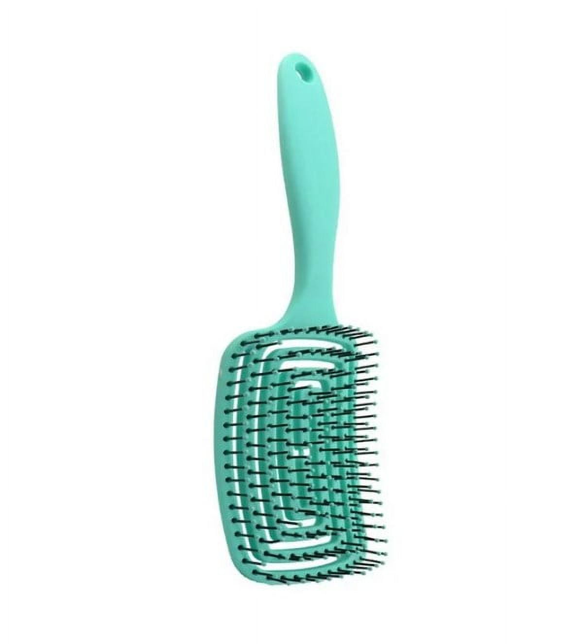 Curved Vented Hair Brushes for Women, Anti Frizz Hair Detangling Brush for Long Thick Curly Hair, Fast Drying Hair Detangler Wet Hair Brush Purple - Image 1