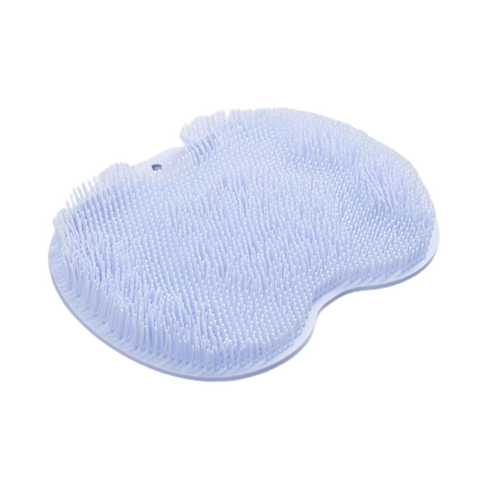 Shower Foot Massager Scrubber, Silicone Bath Massage Cushion Brush Anti-Slip for Lazy Wash Feet, Improves Foot Circulation Blue - Image 2