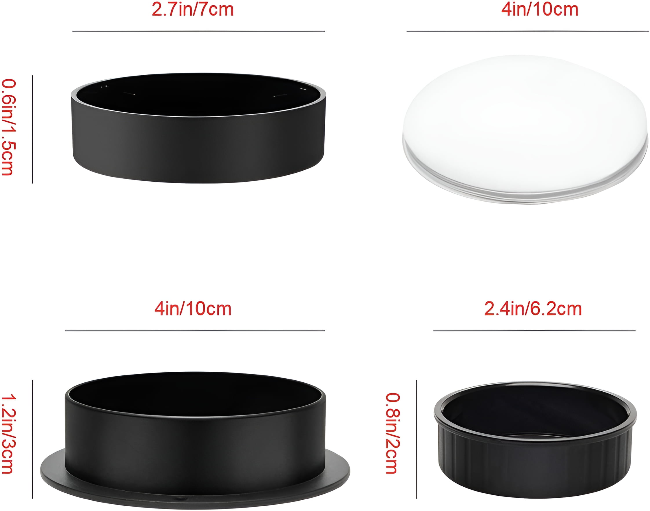 3 in 1 Burger Press Patty Maker,Plutput Hamburger Patty Maker Stuffed Burgers Press with 100p Burger Paper for BBQ Non-Stick Sliders Beef Burger Press (Black) - Image 5
