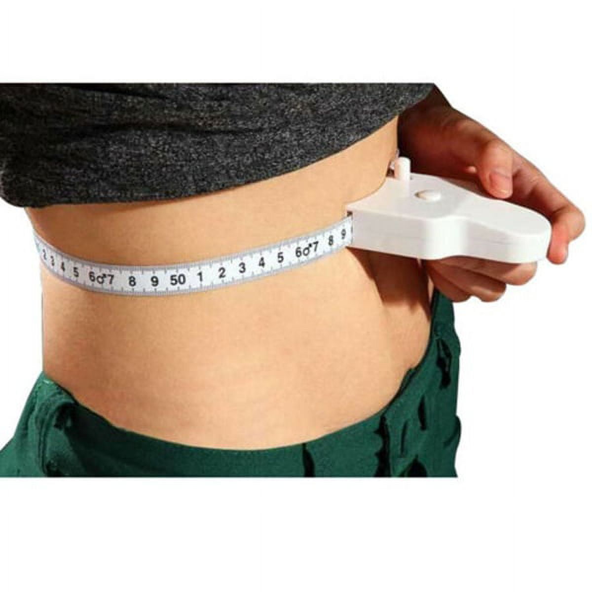 Body Measuring Tape, 60 Inch Retractable Measuring Tape for Body: Waist, Hip, Bust, Arms, and More (White) White - Image 2