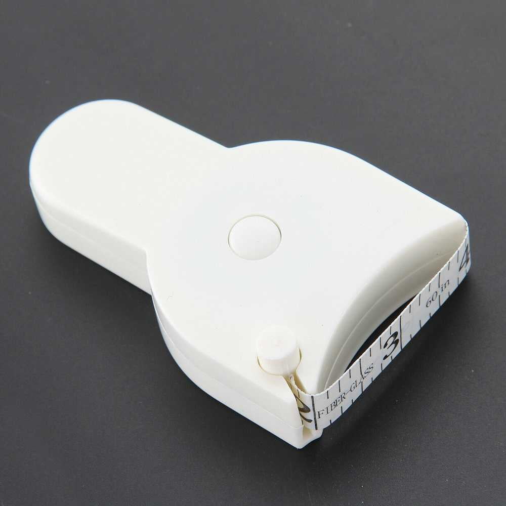 Body Measuring Tape, 60 Inch Retractable Measuring Tape for Body: Waist, Hip, Bust, Arms, and More (White) White - Image 3