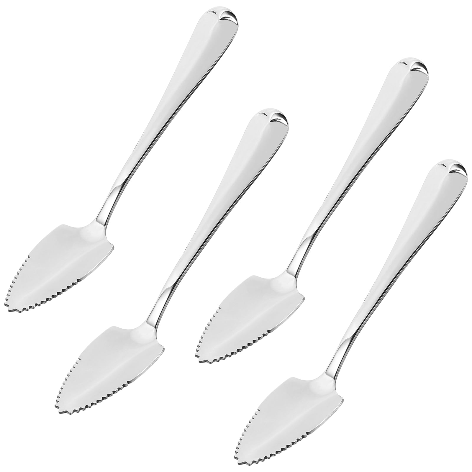 MANLINGDA DOITOOL 4Pcs Stainless Steel Grapefruit Spoons with Serrated Edges 15.50X2.70X0.50CM As Shown - Image 5