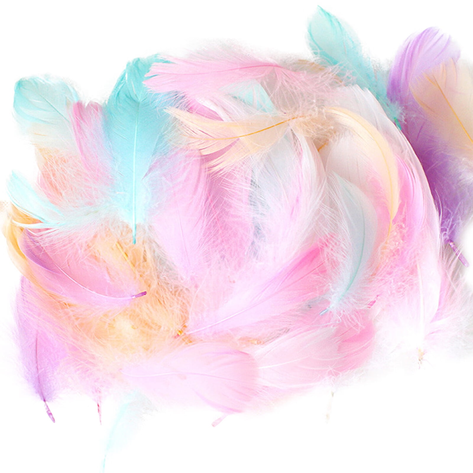 Coopserbil DIY Natural Colourful Craft Feathers (50 Count) 5.0-15.0 cm Natural Colourful - Image 1