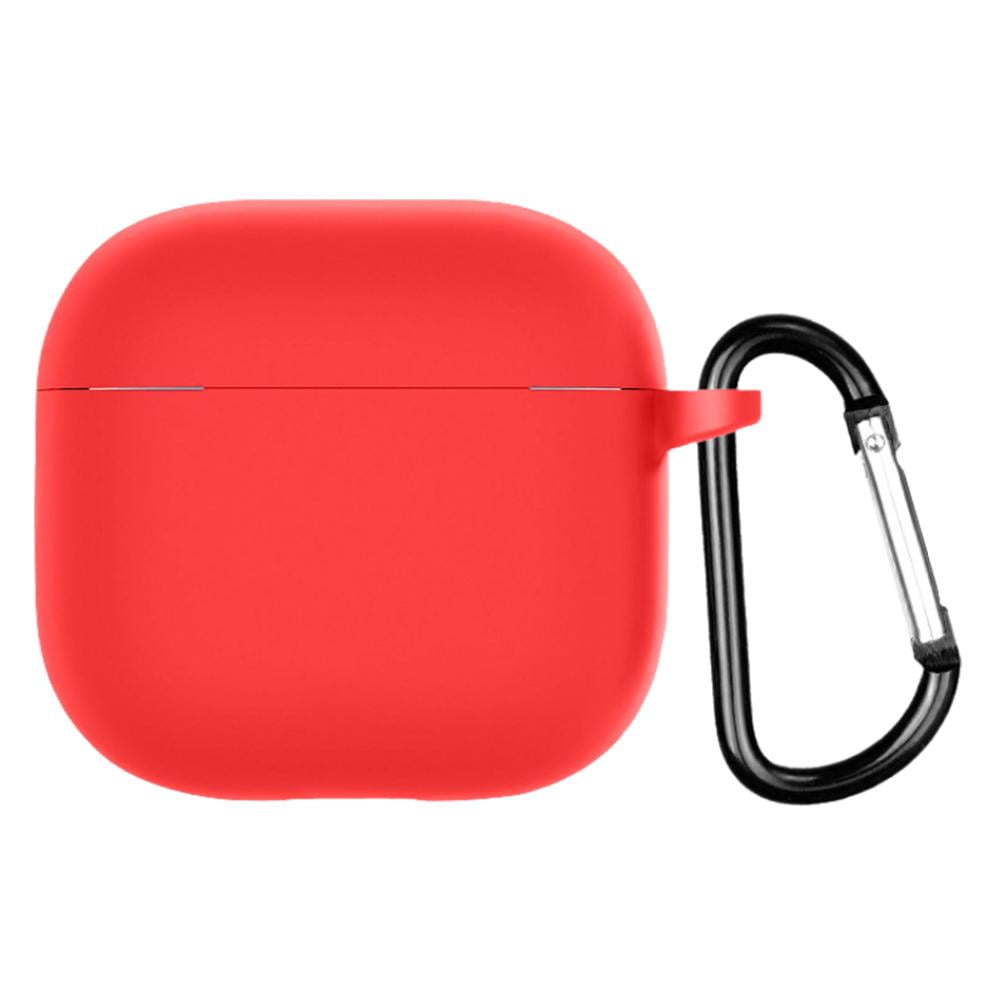 Gracefulvara Pink for Apple Airpods 4 2024 model earphone cover silicone cover anti-fall and dustproof charging case case Red - Image 1