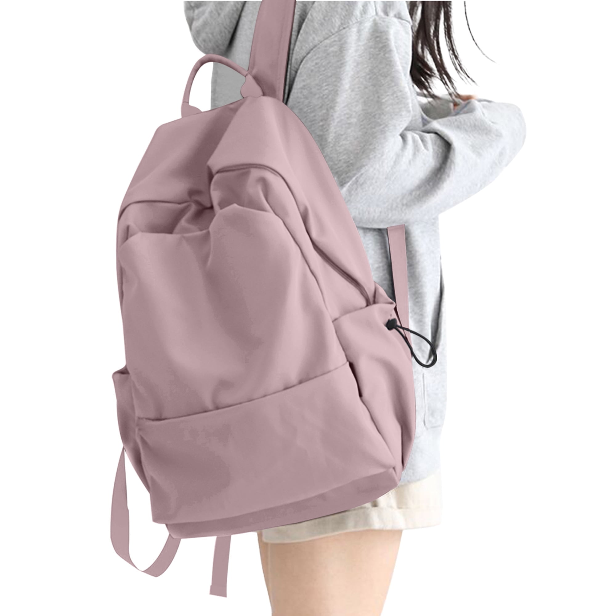 BJLFS Unisex Lightweight Water-Resistant Backpack, Black Purple - Image 1