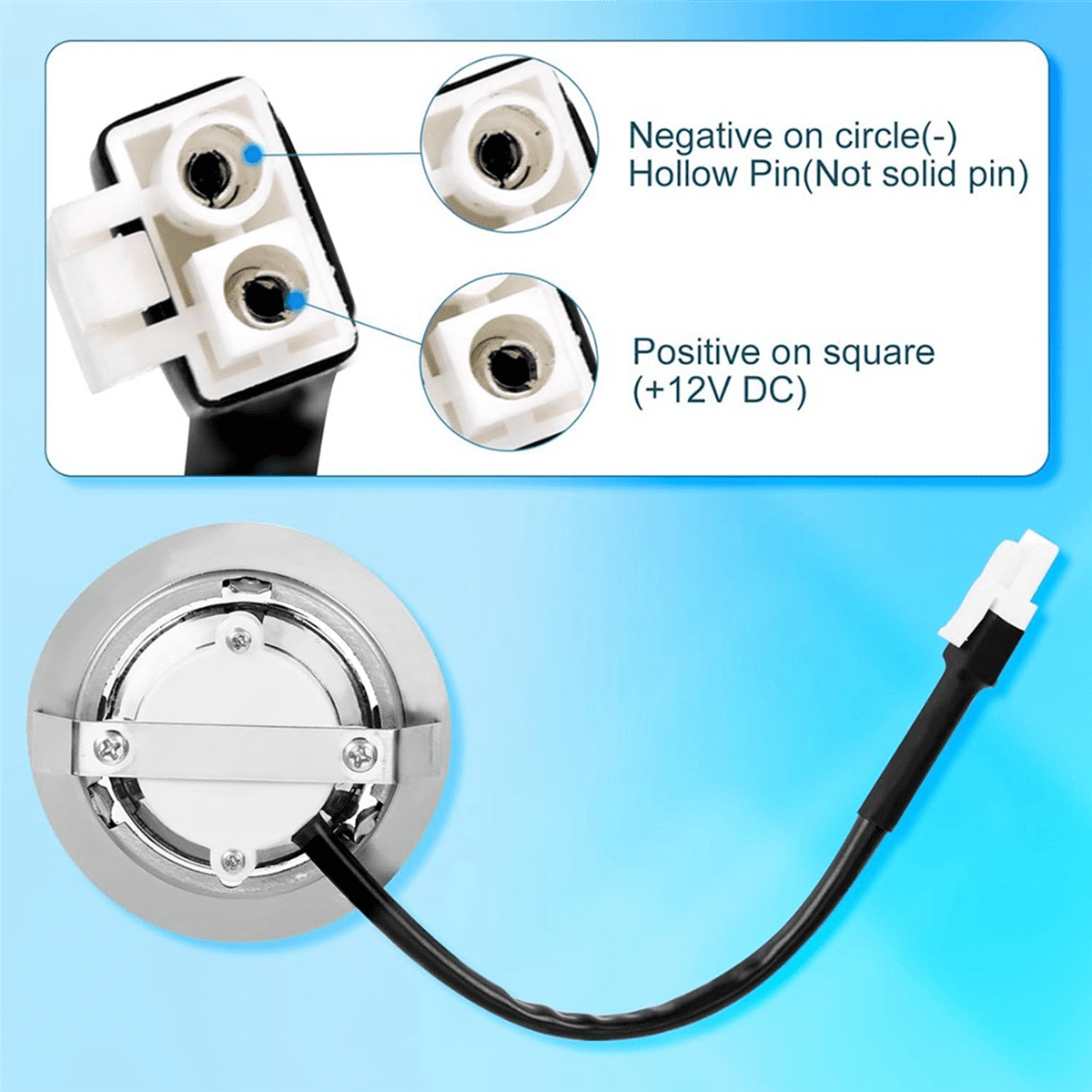 2pcs Range Hood Light Bulbs, Stainless Steel Range Hood LED Light Replacement Recessed Kitchen Range Hood Light - Image 4