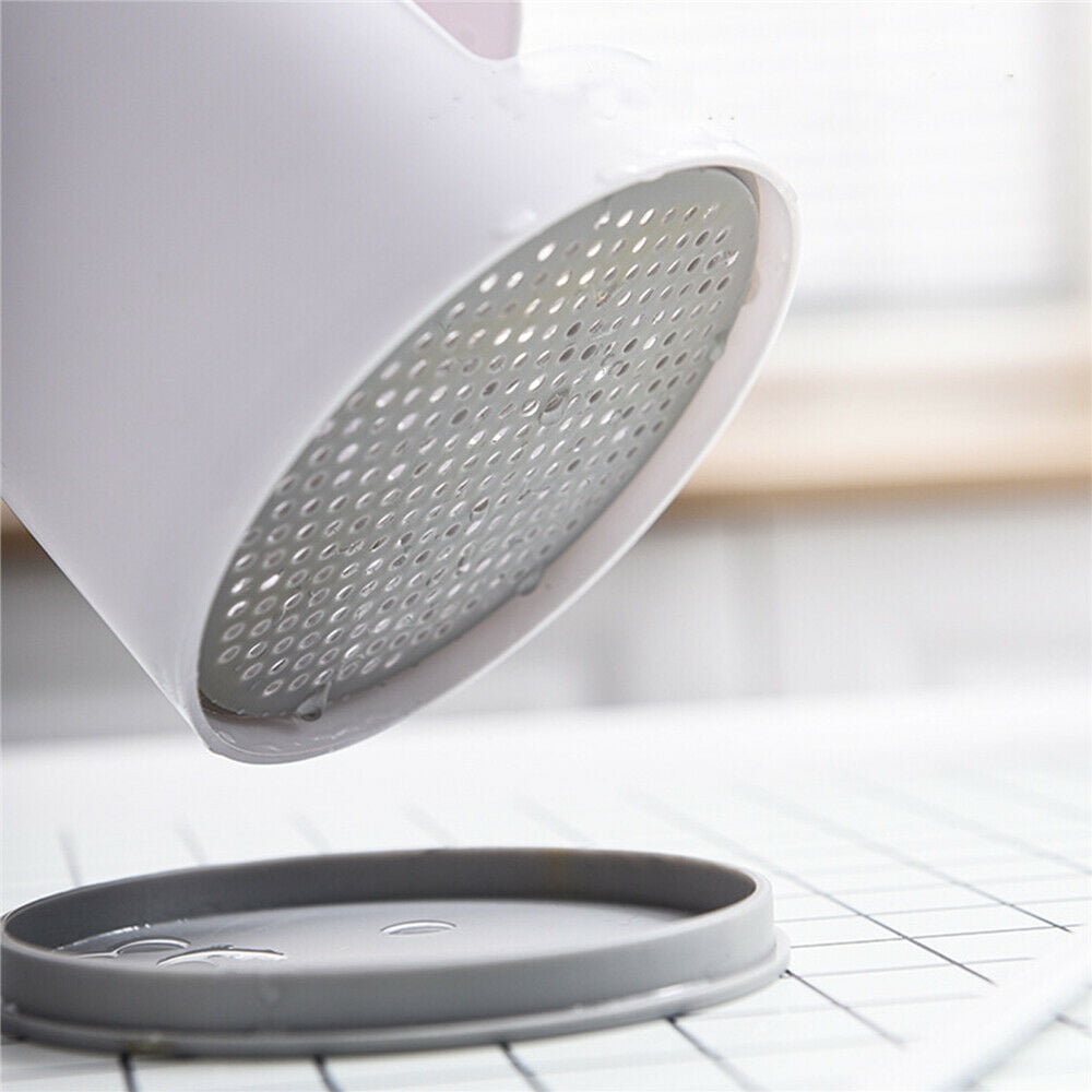 Toothbrush Holders Toothpaste Stand Bathroom Organizer Cup Kitchen Cutlery Rack Vanity Countertop Makeup Brush Pen Storage White Round - Image 8