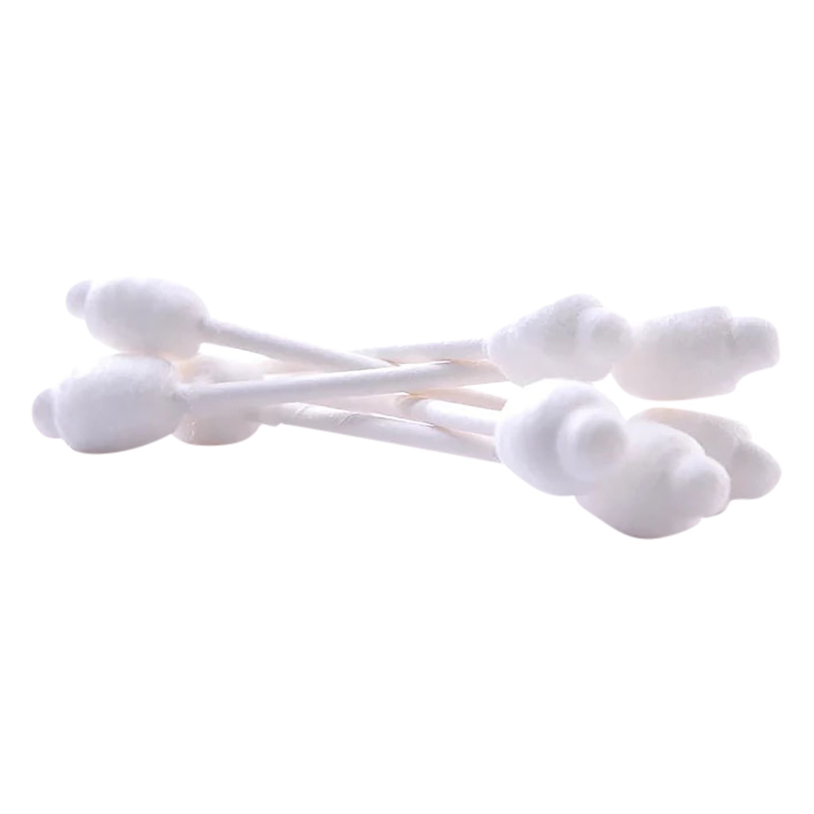 DXOUPM 55ct Baby Cotton Swabs Safety Swabs for Kids or Babies Organic Cotton Gentle Baby Qtips Children Cotton Buds White - Image 1