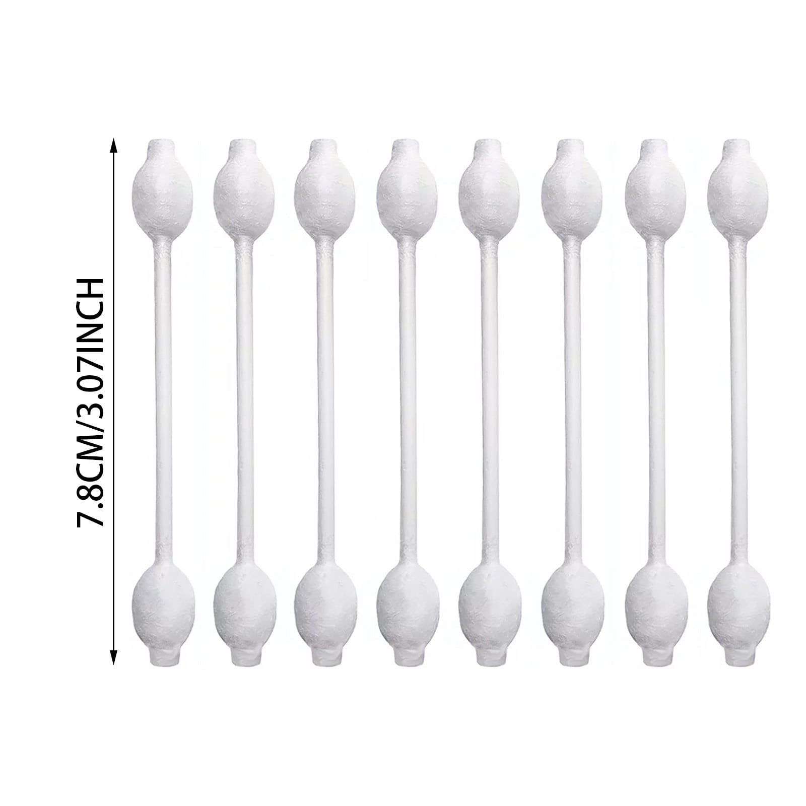 DXOUPM 55ct Baby Cotton Swabs Safety Swabs for Kids or Babies Organic Cotton Gentle Baby Qtips Children Cotton Buds White - Image 3