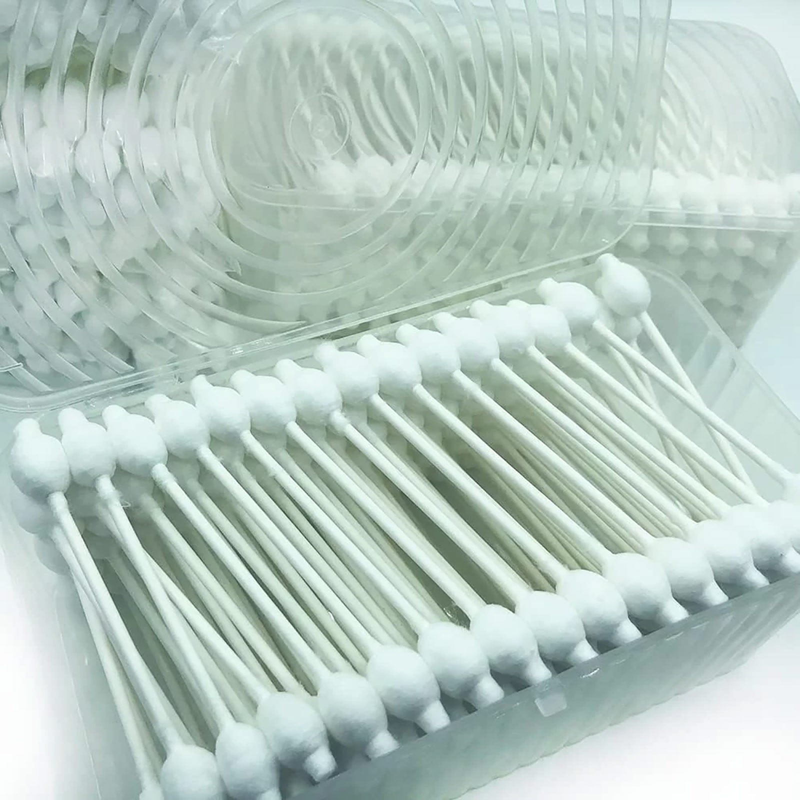 DXOUPM 55ct Baby Cotton Swabs Safety Swabs for Kids or Babies Organic Cotton Gentle Baby Qtips Children Cotton Buds White - Image 4