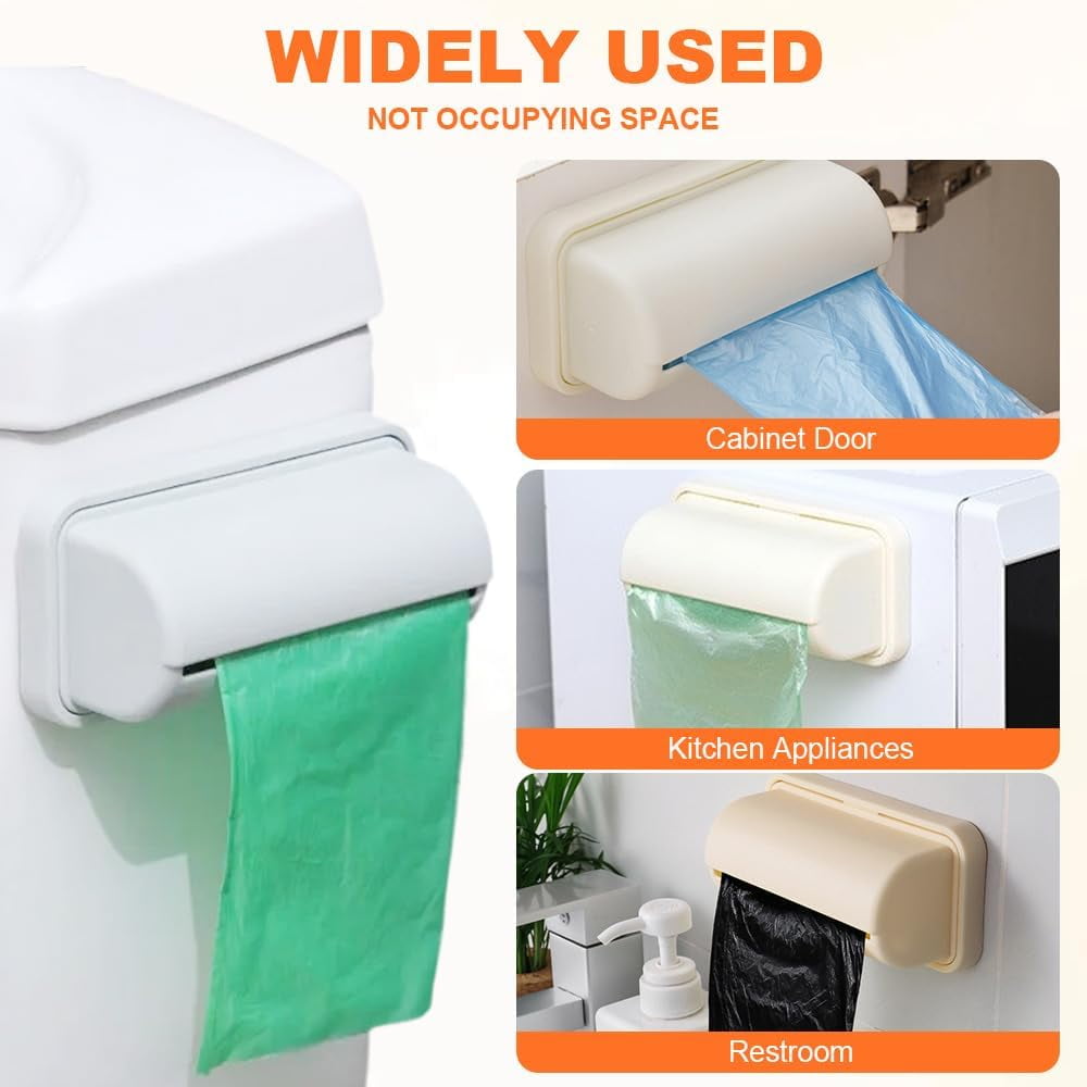 Fineliner Bag Dispenser,New Bin liner Dispenser Trash Bag Holder Dispenser for Plastic Bag Organizer, garbage bag holder for Kitchen Bathroom Laundry Room Organization Storage - Image 3