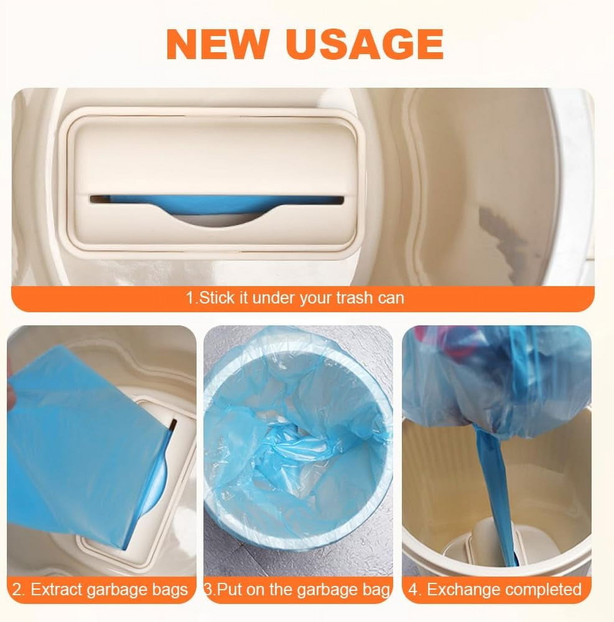 Fineliner Bag Dispenser,New Bin liner Dispenser Trash Bag Holder Dispenser for Plastic Bag Organizer, garbage bag holder for Kitchen Bathroom Laundry Room Organization Storage - Image 5